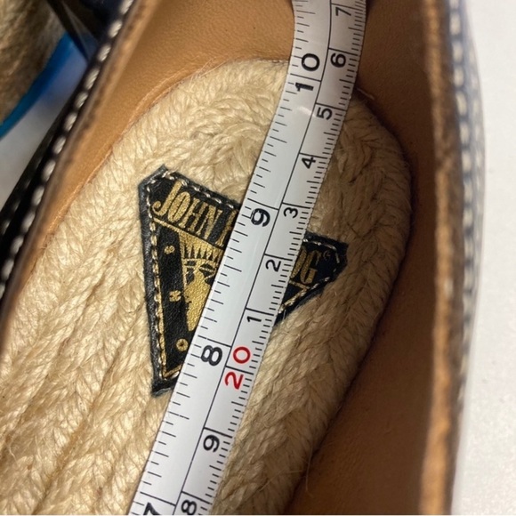JOHN FLUEVOG Sz 7 Espadrille Sole Leather Lace Up Sneakers Shoes - Picture 14 of 16